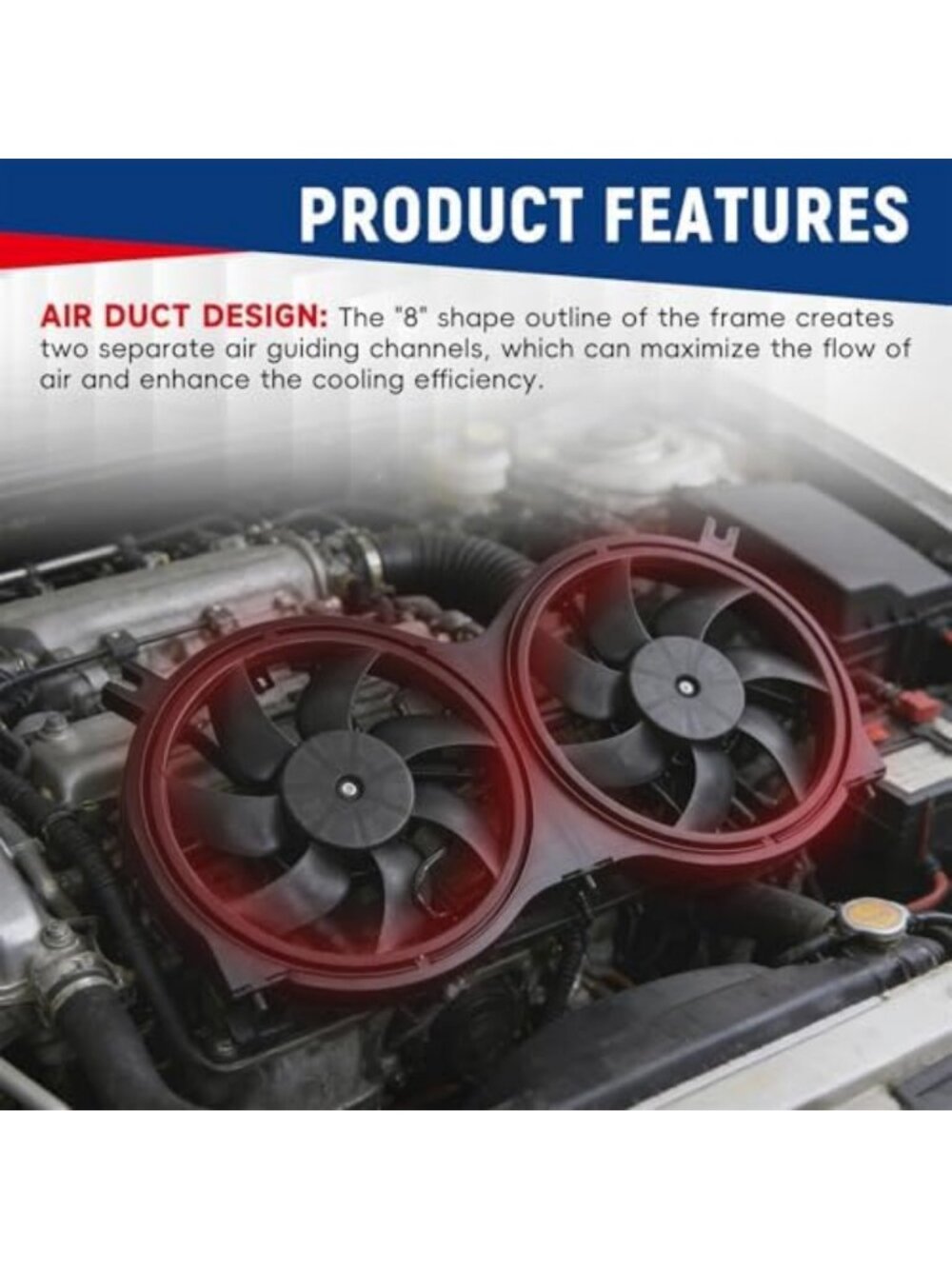 Dual Radiator Fan with Control Module for Pathfinder, QX60, JX35 - 2013-2017 - Picture 3 of 6